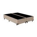 Ver imagem 1 de Cama Box Queen Bipartido Suede 40x158x198 Bege