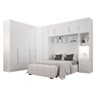 Quarto de Casal Modulado 11 Portas Orion Ambiente Branco - Leifer Móveis - 2