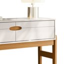 Ver imagem 6 de Aparador Intense Retrô com Pés de Madeira Freijó / Off White Perolizado - Movelove