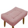 Puff Decorativo Quarto e Sala de Estar Suede Light Herrero:Rosa - 4