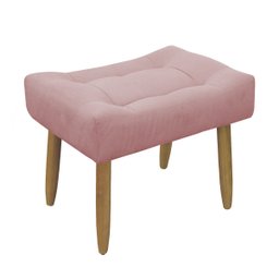 Puff Decorativo Quarto e Sala de Estar Suede Light Herrero:Rosa - 3