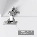 Ver imagem 7 de Rack Suspenso para TV até 55 Polegadas MDF 160cm Uno Branco