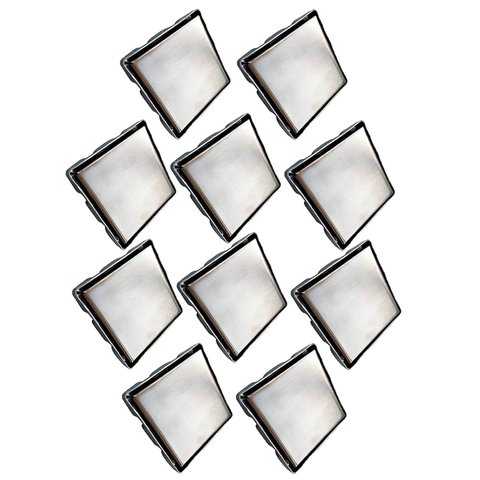 Ralo Oculto Invisivel 15x15 Anti Odor Kit 10 Uni Aço Inox Box Banheiro Lavanderia Lavabo Varanda Lim