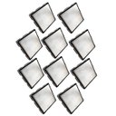 Ver imagem 1 de Ralo Oculto Invisivel 15x15 Anti Odor Kit 10 Uni Aço Inox Box Banheiro Lavanderia Lavabo Varanda Lim