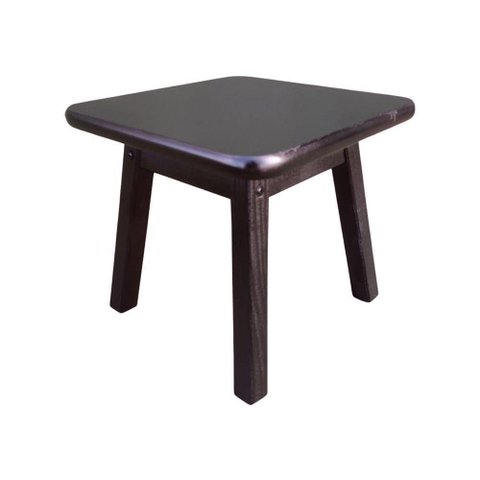 Mini Banco Over 30x30 Preto