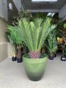 Ver imagem 5 de Vaso para Plantas Grande Decorativo Sala Jardim Alto Brilho e Leve 40cm (liso/verde-musgo)