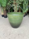 Ver imagem 3 de Vaso para Plantas Grande Decorativo Sala Jardim Alto Brilho e Leve 40cm (liso/verde-musgo)