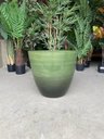 Ver imagem 4 de Vaso para Plantas Grande Decorativo Sala Jardim Alto Brilho e Leve 40cm (liso/verde-musgo)