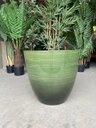 Ver imagem 7 de Vaso para Plantas Grande Decorativo Sala Jardim Alto Brilho e Leve 40cm (liso/verde-musgo)