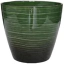 Ver imagem 2 de Vaso para Plantas Grande Decorativo Sala Jardim Alto Brilho e Leve 40cm (liso/verde-musgo)