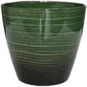 Ver imagem 2 de Vaso para Plantas Grande Decorativo Sala Jardim Alto Brilho e Leve 40cm (liso/verde-musgo)