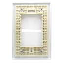 Ver imagem 2 de Placa 4x2 1 Interruptor Horizontal com Suporte - Rvb-1300/63 - Ravenna Placa 4x2 1 Interruptor Horiz