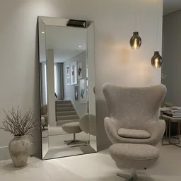 Espelho Chanfrado 80x180 Cm Cristal Parede ou Chão - 1
