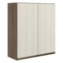 Ver imagem 1 de Armario Aereo 2 Portas Mdf 70 Cm Kali 12208 Carvalho Toq Bianco Toq Nicioli
