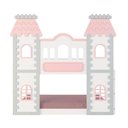 Ver imagem 2 de Beliche Montessoriano Castelo Encantado - Madeira Maciça Branco/cinza/rosa | Housin