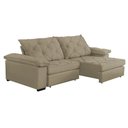 Ver imagem 7 de Sofá Retrátil e Reclinável 2,40m Clara | Conforto Premium e Design Elegante Capuccino