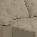 Ver imagem 4 de Sofá Retrátil e Reclinável 2,40m Clara | Conforto Premium e Design Elegante Capuccino