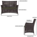 Ver imagem 2 de Jogo Sofá e 2 Poltronas de Área Igapó Alumínio Pintura Marrom Corda Náutica Estofado 13 Trama