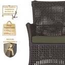 Ver imagem 5 de Jogo Sofá e 2 Poltronas de Área Igapó Alumínio Pintura Marrom Corda Náutica Estofado 13 Trama