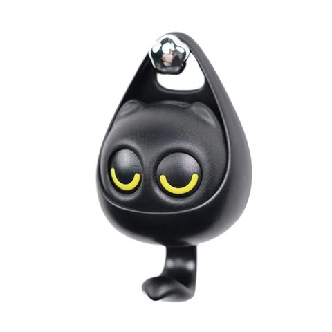Porta Chaves Gatinho Gancho Multiuso Cabideiro Gato Kawaii - Preto
