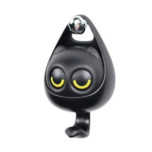 Porta Chaves Gatinho Gancho Multiuso Cabideiro Gato Kawaii - Preto
