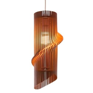 Luminária Teto tipo Pendente em MDF - Completa