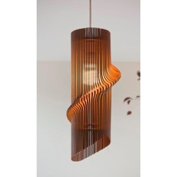 Luminária Teto tipo Pendente em MDF - Completa - 2