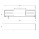 Ver imagem 3 de Rack Sala Tv até 75 Polegadas Paraty 180 Cm Laca Pés Metal Palhinha Off White