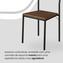 Ver imagem 6 de Conjunto Sala de Jantar Mesa 160x90cm Base Pérola Tampo Mdf Laca com Vidro Florença