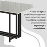 Conjunto Sala de Jantar Mesa 160x90cm Base Pérola Tampo Mdf Laca com Vidro Florença - 10