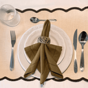 Ver imagem 3 de Kit 4 Pç Jogo Americano Brazil Nature Oliva Tecido Natural 35cm X 50cm