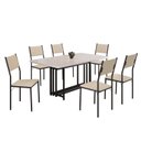 Ver imagem 2 de Conjunto Sala de Jantar Mesa 160x90cm Base Pérola Tampo Mdf Laca com Vidro Florença