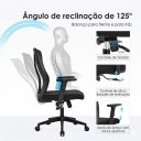 Ver imagem 7 de Cadeira de Escritório Giratória Presidente Verte Tela com Braço Regulável Preto
