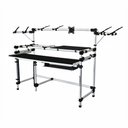 Ver imagem 2 de Rack Titanium Studio Suporte Duplo Monitor de LCD até 24'' RS345 + Suporte Para Teclado e Mouse