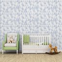 Ver imagem 4 de Papel de parede para quarto de bebê infantil triângulo VR05 M²