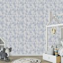 Ver imagem 5 de Papel de parede para quarto de bebê infantil triângulo VR05 M²