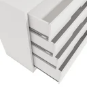 Ver imagem 6 de Cômoda para Quarto 4 Gavetas 94x91cm Gold Branco
