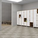 Ver imagem 1 de Armário Porta Objeto 4 Lugares 175cm x 40cm x 40cm Branco