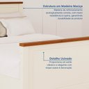 Ver imagem 5 de Conjunto Dormitório 1 Cama Solteiro 1 Mesa de Cabeceira Ananda CabeCasa MadeiraOriginals