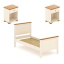 Ver imagem 4 de Conjunto Dormitório 1 Cama Solteiro 2 Mesas de Cabeceira Ananda CabeCasa MadeiraOriginals