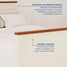 Conjunto Dormitório 1 Cama Solteiro 2 Mesas de Cabeceira Ananda CabeCasa MadeiraOriginals - 5