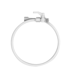 Engate Trançado Flexível 40 Cm com Registro Branco 1/2'' Durín