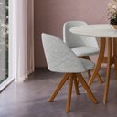 Ver imagem 3 de Cadeira Concha Giratório Estofada Ref 141