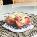 Ver imagem 3 de Pote Vidro Hermético Trava Mais Forno Micro-ondas e Freezer 800ml - Quality House