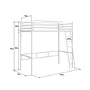 Ver imagem 4 de Beliche Suspenso de Ferro Solteiro