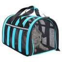 Ver imagem 2 de Bolsa Transporte Cachorro Cao Gato Pet Faixa Refletiva Animal de Estimaçao Pequeno Porte Carro Aviao