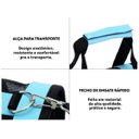 Ver imagem 6 de Bolsa Transporte Cachorro Cao Gato Pet Faixa Refletiva Animal de Estimaçao Pequeno Porte Carro Aviao
