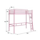 Ver imagem 4 de Beliche Suspenso de Ferro Solteiro - Nick