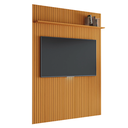 Ver imagem 1 de Painel para Tv até 70 Polegadas 1,80x2,40m Ripado com Prateleira Arbo Cedro Edn