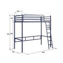 Ver imagem 4 de Beliche Suspenso de Ferro Solteiro - Nick